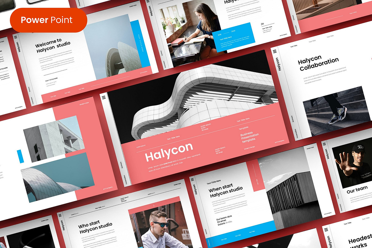 Halycon  – Business PowerPoint, a Templates & Theme by Dens Creative Studio (Photo 1 of 6)