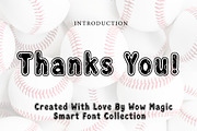Baseball, a Font by Wow Magic (Thumbnail 3 of 3)