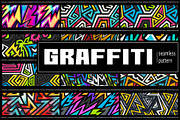 Graffiti geometric pattern pack, a Pattern Graphic by Gudiny (Thumbnail 1 of 13)
