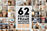 62 Poster Frame Mockup Bundle, a Mockup by DesignRocket (Thumbnail 1 of 14)