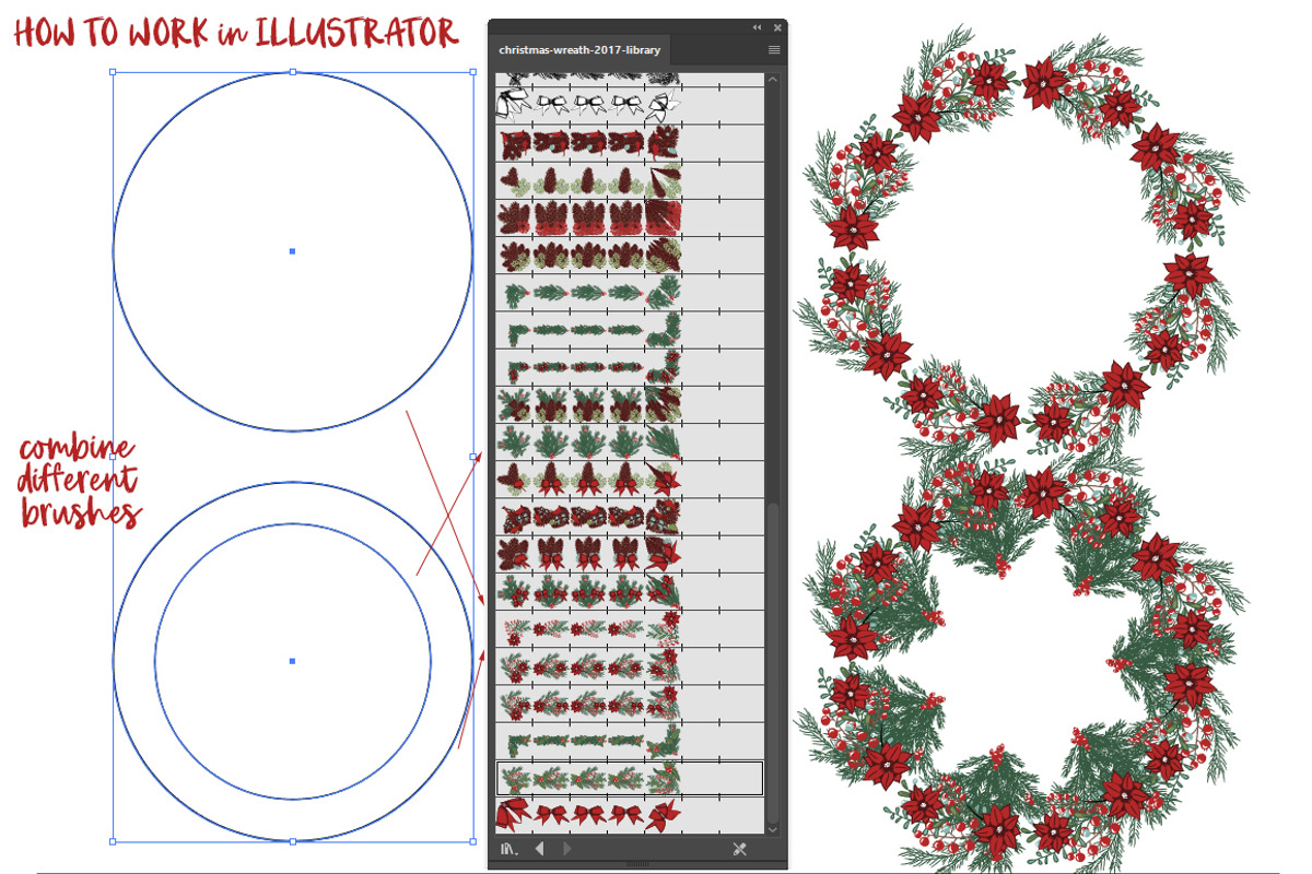 Christmas wreath generator preview 2