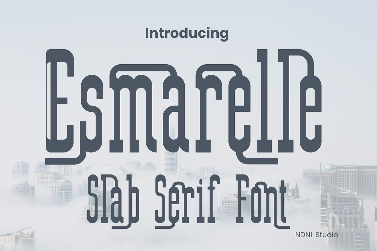 Esmarelle – Slab Serif Font, a Slab Serif Font by NDNL Studio (Photo 1 of 6)
