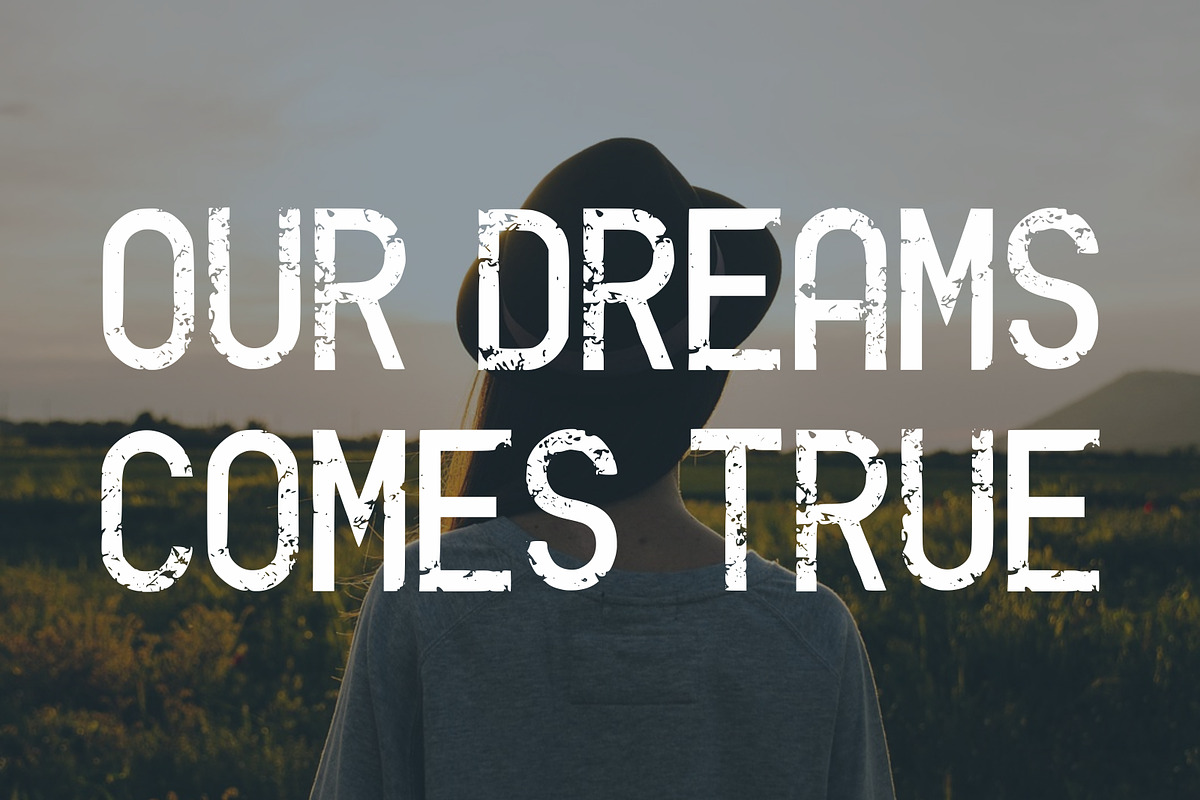 Modena Distress | Grunge Font, a Sans Serif Font by Limited.studio (Photo 2 of 6)