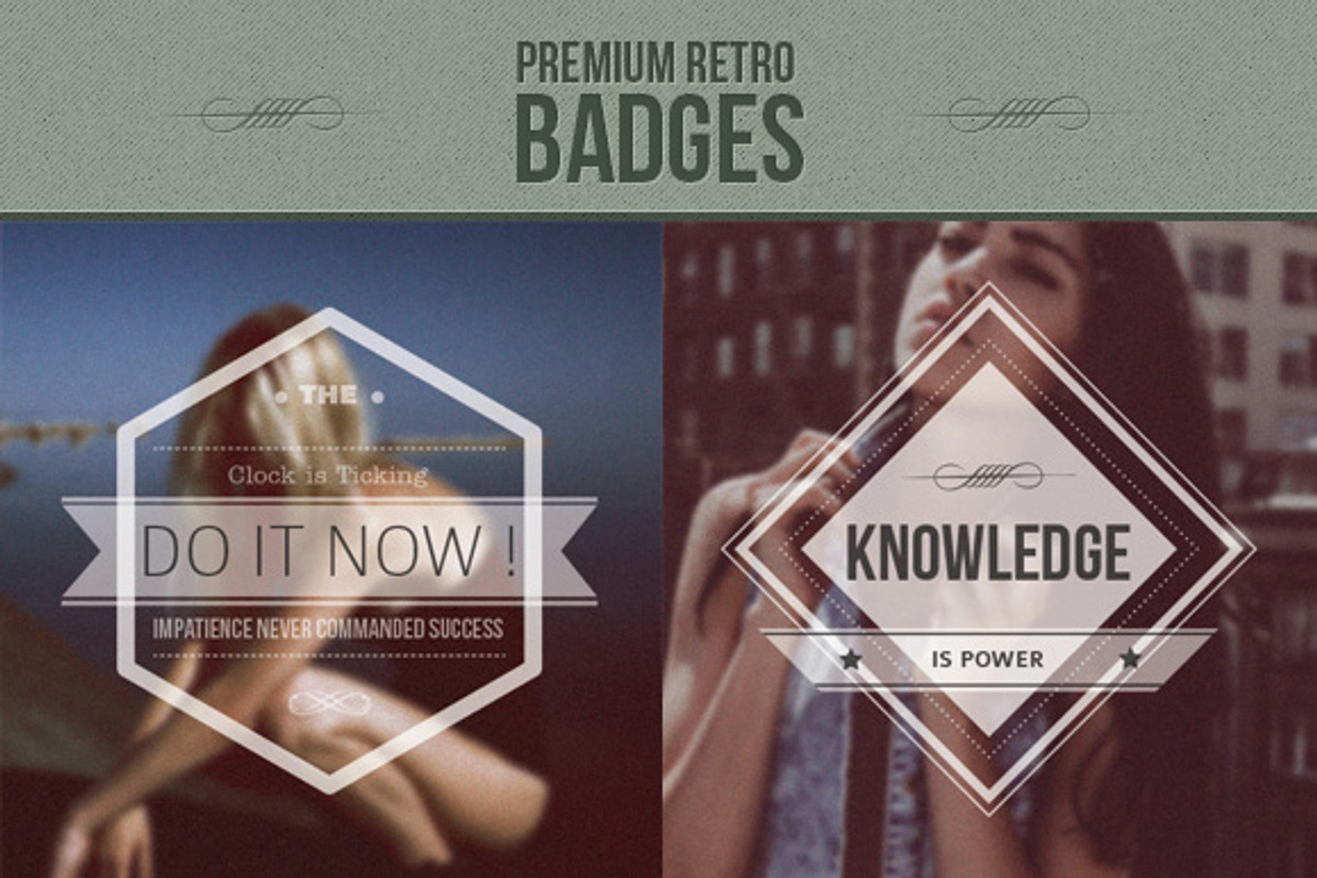 Premium Retro Badges, an Object Graphic by WellMadePixel (Photo 3 of 5)