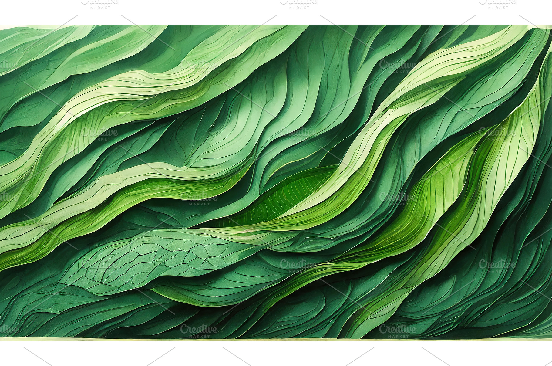 A lush green abstract pattern, an Abstract Photo by Igor Tichonow