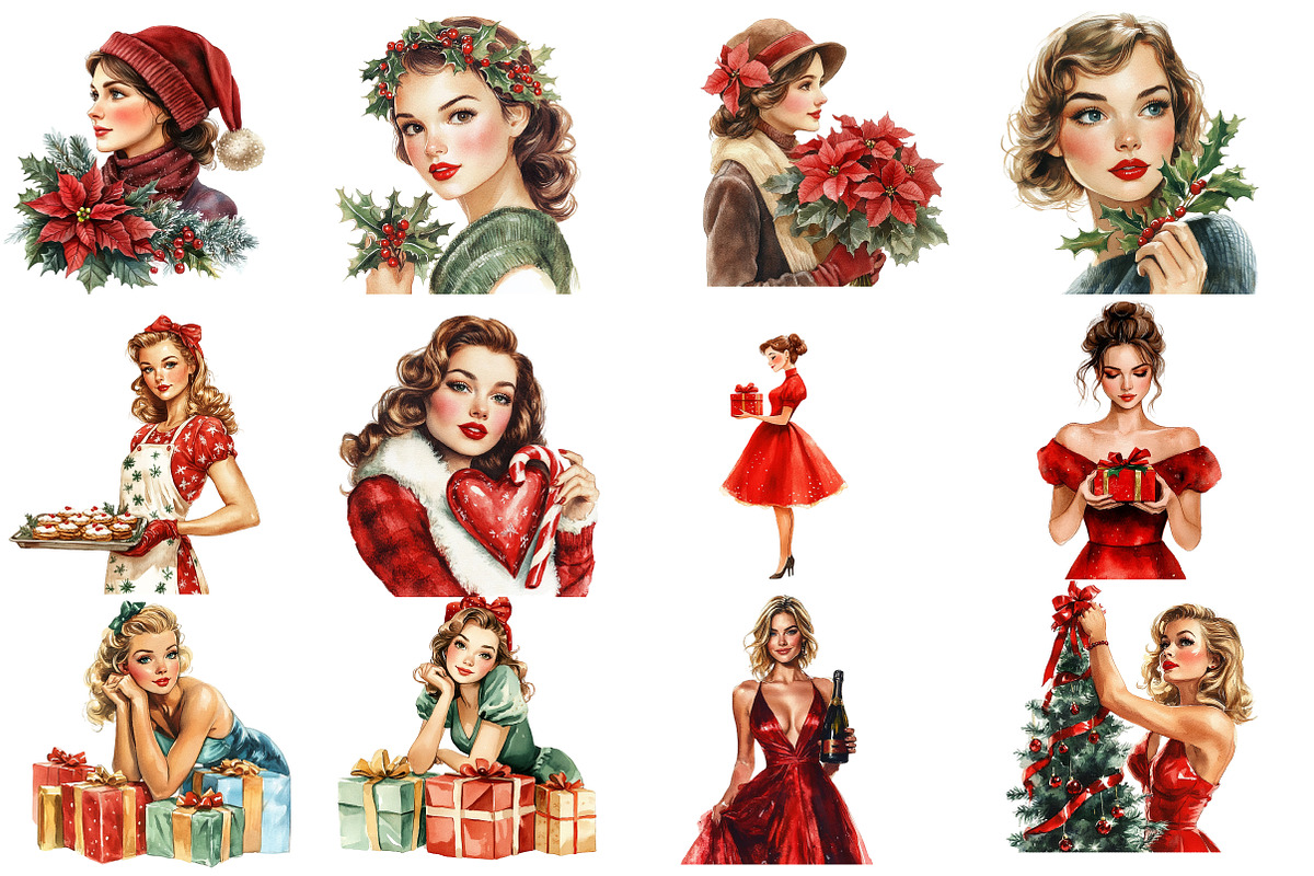 Coquette Christmas Clipart, an Icon by Designworld (Photo 2 of 5)