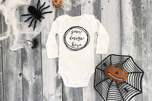 Halloween Baby Onesie Mockup