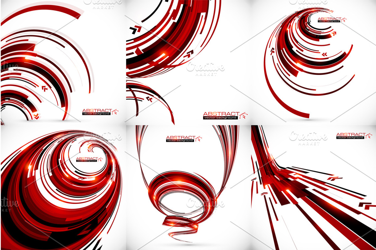 28 vector futuristic backgrounds preview 5