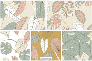 Tropical Vector Patterns - Leaves