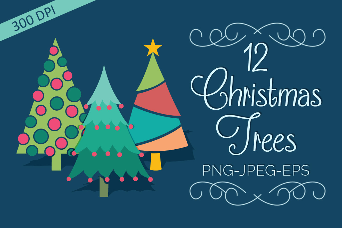 Christmas Tree Elements Set, a Decorative Illustration by Digital Sugar (Photo 1 of 2)