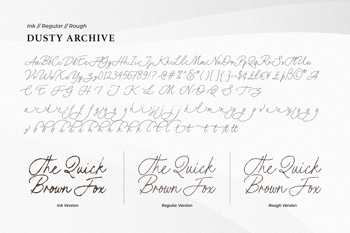 Dusty Archive - Handwritten Script, a Script Font by Sarid Ezra (Photo 9 of 9)