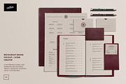 Restaurant Branding Mockup Kit, a Books & Magazine Mockup by Catkie - Digital Art (Thumbnail 1 of 8)