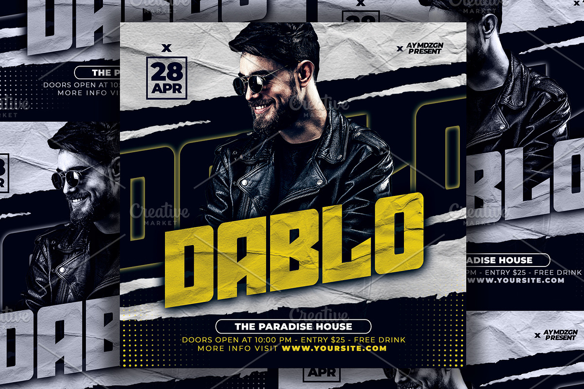 DJ Flyer, a Flyer Template by AyumaDesign (Photo 2 of 2)