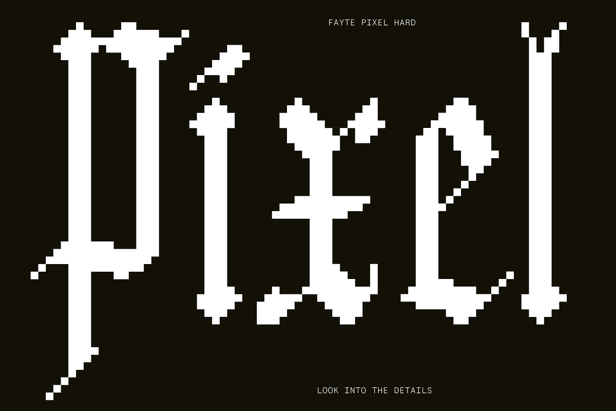 Fayte Pixel Retro Blackletter font, a Font by That That Creative (Photo 15 of 15)