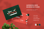 Modern Geo - Business Card, a Print Template by VUNIRA (Thumbnail 1 of 2)