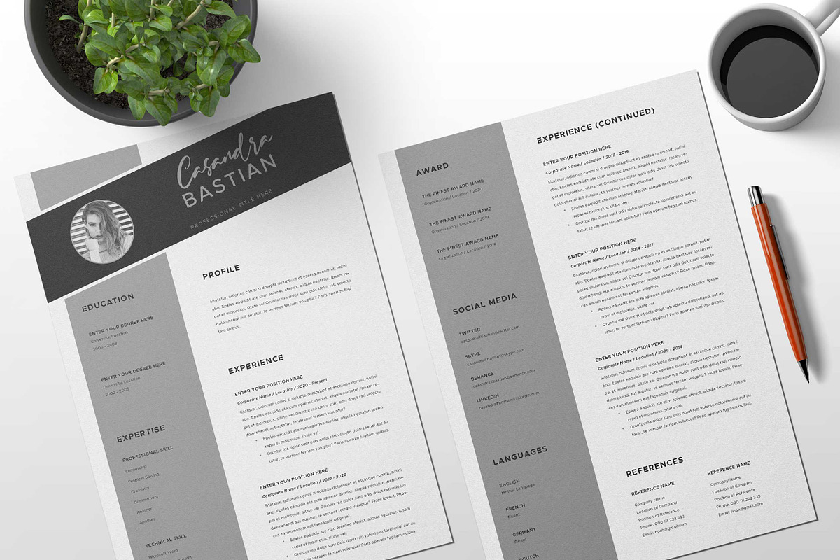 Resume Template, a Resume Template by Peunayah (Photo 2 of 3)