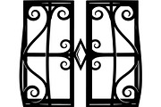 Decorative Iron Grill Scroll Panel, an Object Graphic by Creativeshirt (Thumbnail 7 of 18)