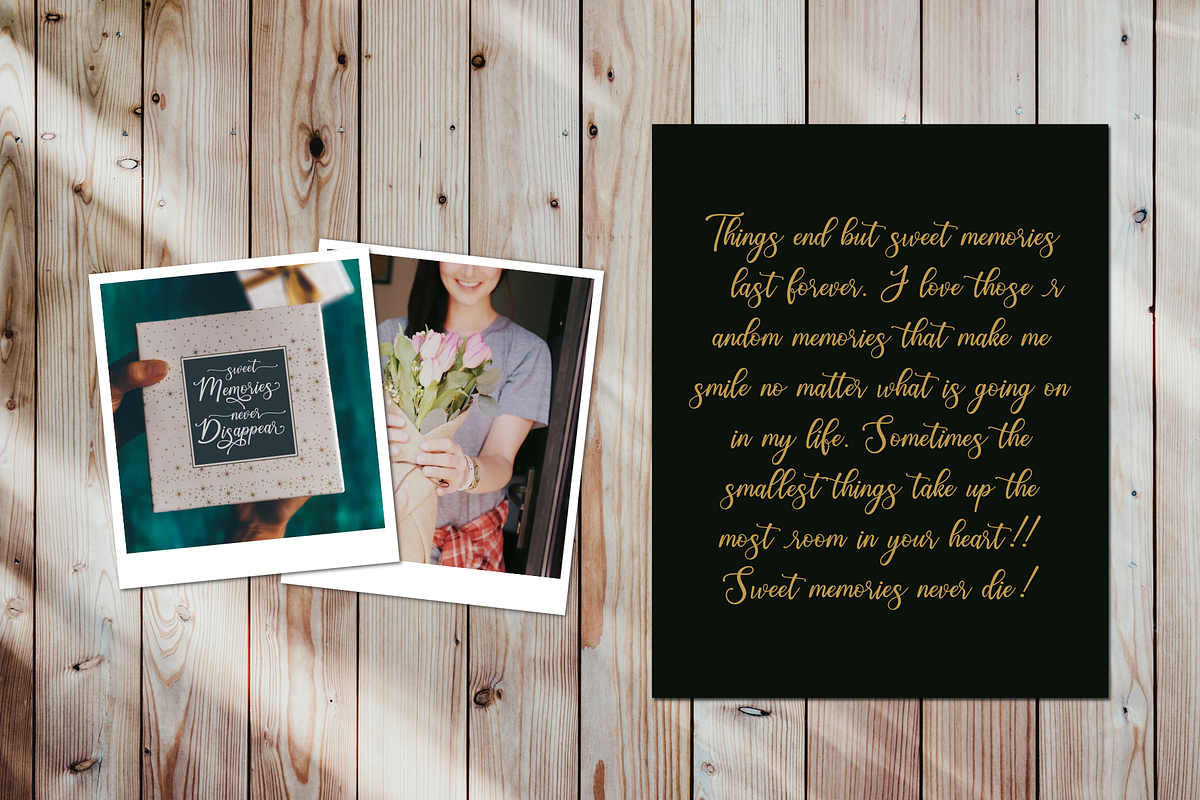 Happy Birthday // Pretty font preview 5