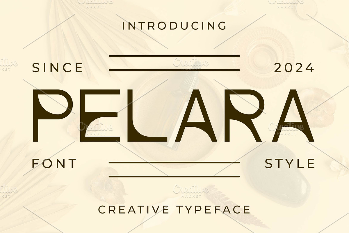 Pelara - Creative Sans Serif Font, a Sans Serif Font by Artiveko (Photo 1 of 4)