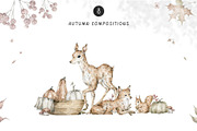 Autumn Forest. Watercolor animals, an Animal Illustration by Kreker Kate (Thumbnail 3 of 9)