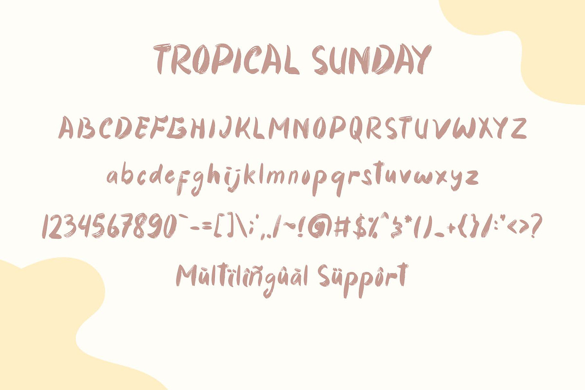Tropical Sunday, a Handwritten Font by Yoga Letter (Photo 6 of 6)