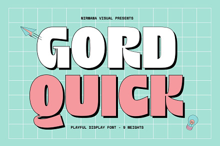 Gord Quick - Display Font, a Sans Serif Font by Nirmana Visual