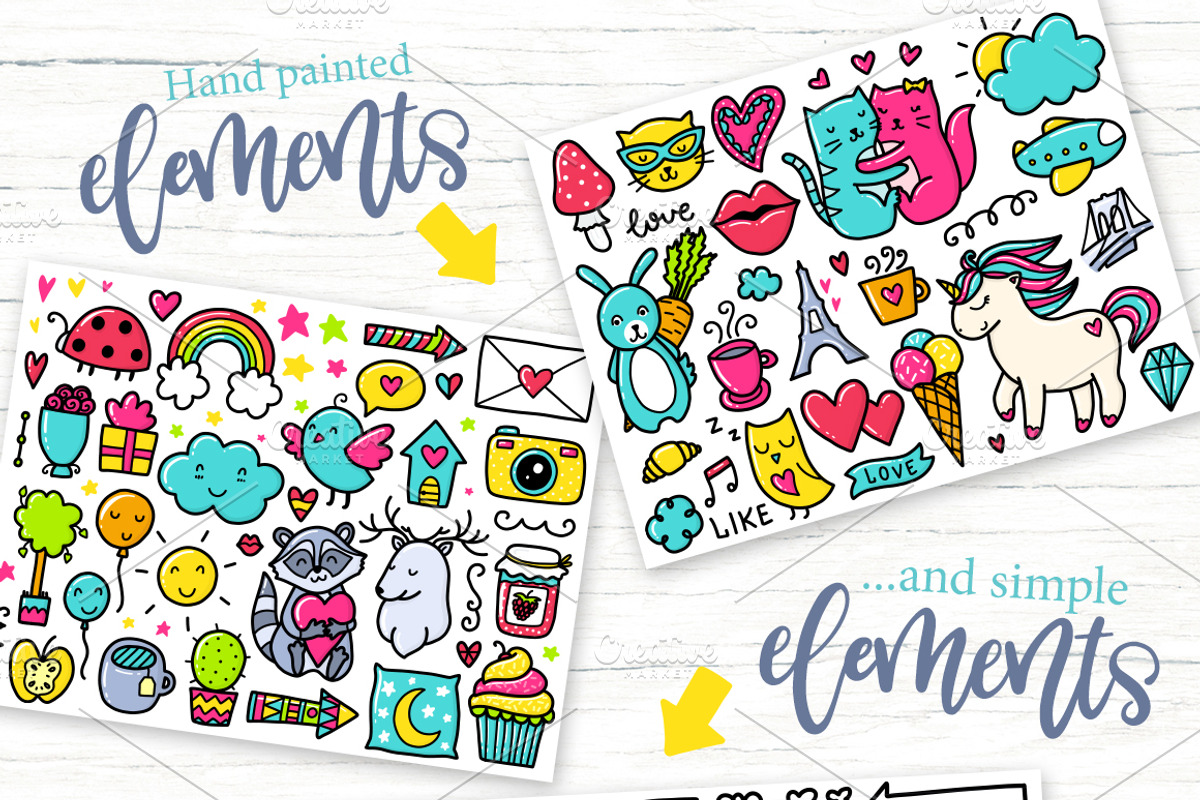Gentle Air Typeface with Extras, a Script Font by Velliniki (Photo 3 of 6)