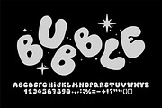BUBBLE SILVER 3D FONT, a Handwritten Font by BonkiStudio (Thumbnail 3 of 4)
