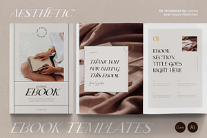 Aesthetic Ebook Templates CANVA, a Marketing Template by AndrewPixel