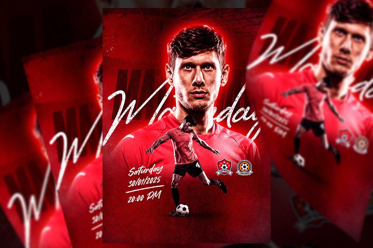 Football Flyer & Social Media Post, a Templates & Theme by Samtiv Studio (Photo 2 of 3)
