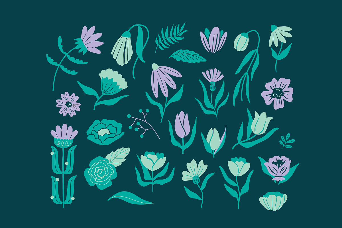 Hand Drawn Floral Illustrations, a Decorative Illustration by Sungy Side Up (Photo 3 of 9)