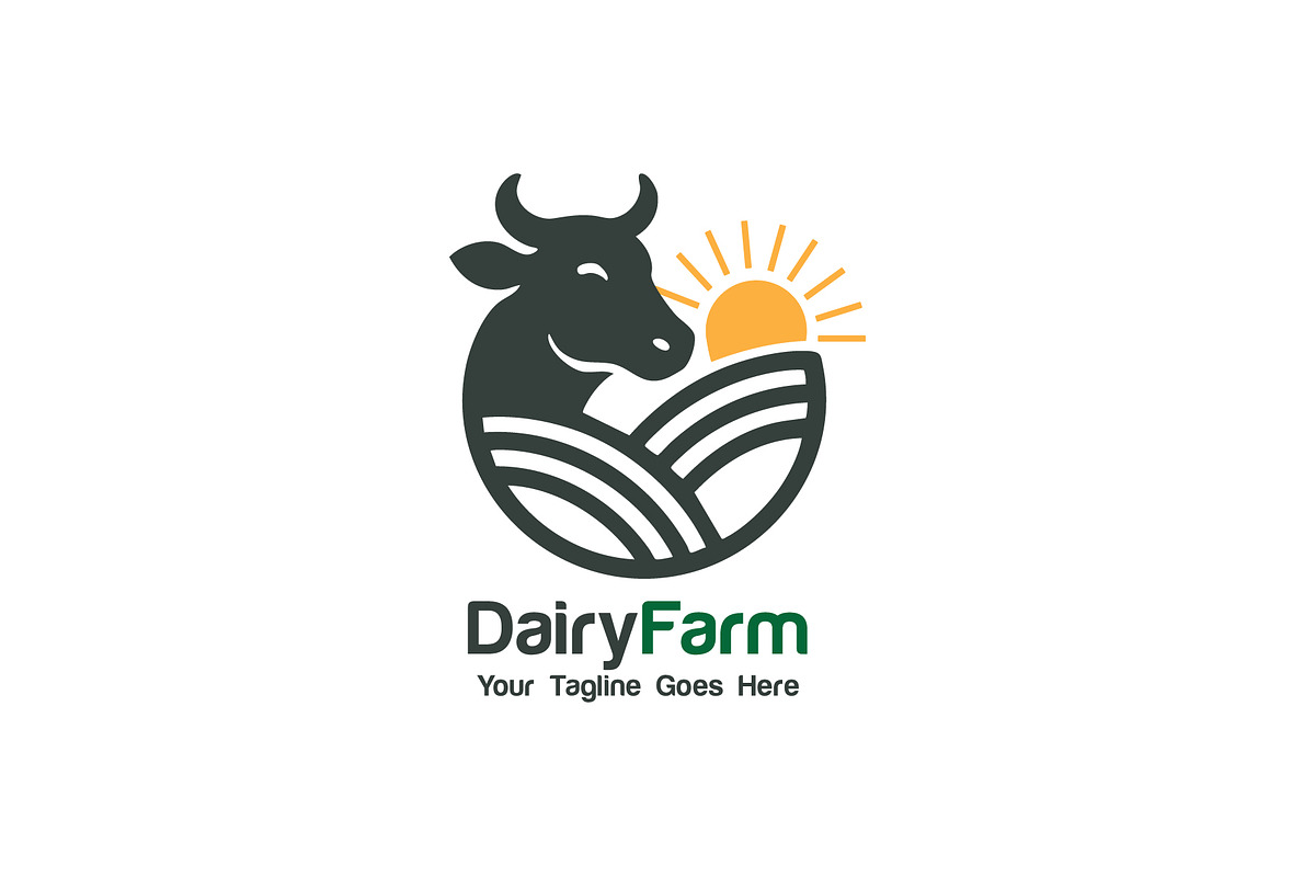 Minimal Dairy Farm Logo Design, a Branding & Logo Template by YUDesignStore (Photo 2 of 7)