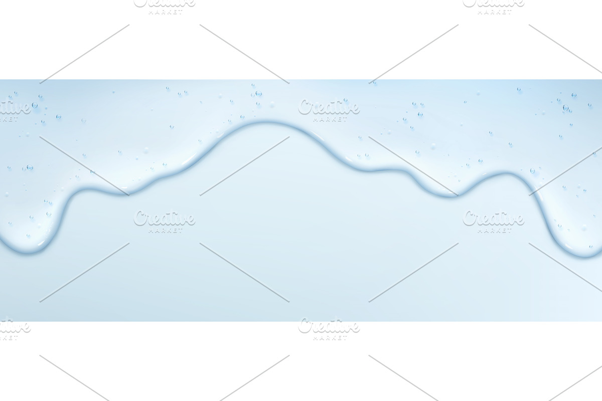 Transparent gel liquid drip flowing, a Healthcare Illustration by art PVP - market