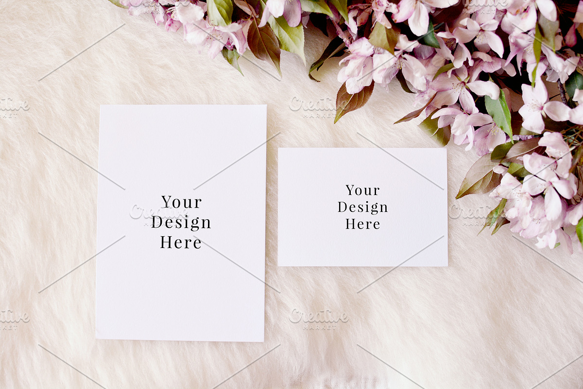 Blossom Stationary Mockup Bundle, a Print Template by Barn Owl Studio (Photo 2 of 10)