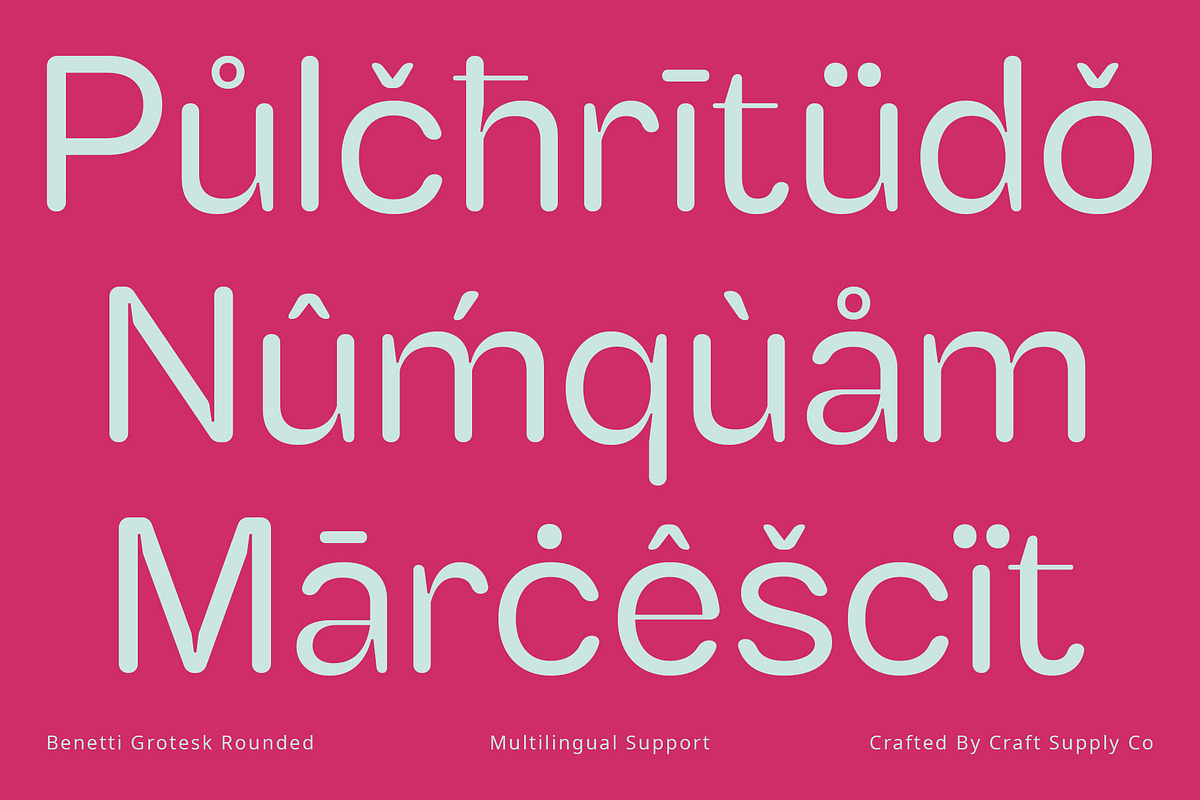 Benetti Grotesk Rounded, a Sans Serif Font by Craft Supply Co. (Photo 7 of 8)