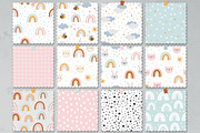 Cute rainbow patterns., an Illustration by rosypatterns (Thumbnail 2 of 6)