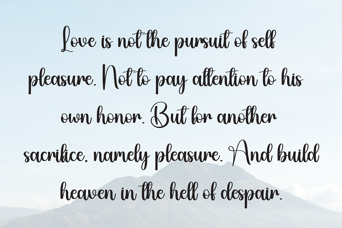 Mountain | Script Font, a Handwritten Font by Scratchones (Photo 6 of 8)