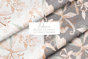 Elegant Lillies Seamless Pattern