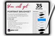 Procreate brushes , Portrait brushes, a Brush Add-On by Procreate Market (Thumbnail 2 of 8)