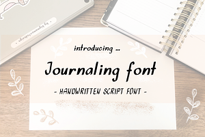 Journaling script handwritten font