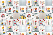 Scandinawian Patchwork Seamless, a Pattern Graphic by Toltemara (Thumbnail 2 of 3)