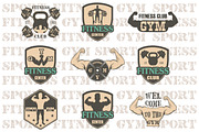 Fitness gym icons, a Graphic by Tomass2015 (Thumbnail 3 of 4)