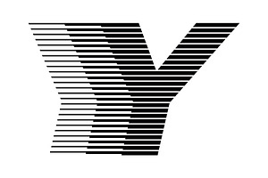 Letter Y speed motion lines logo