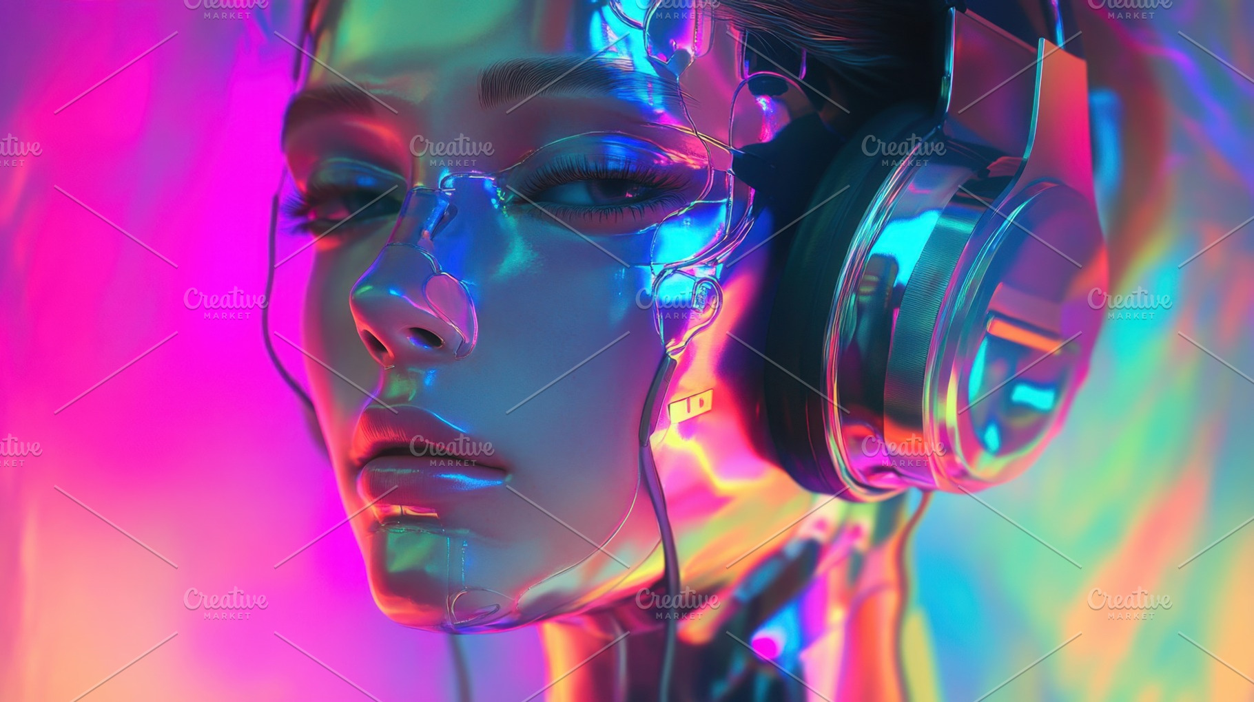 Vivid futuristic character, a Photo by Beautiful things