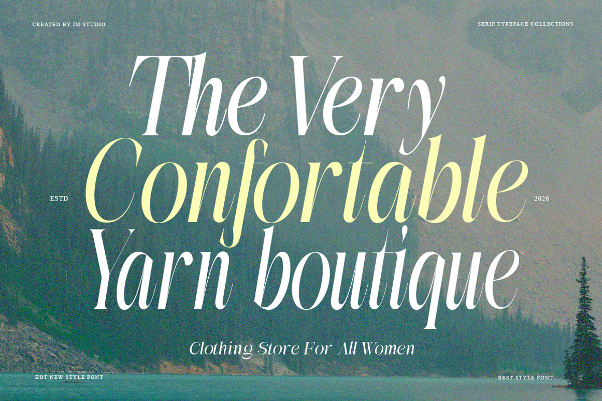 The Simple Editorial | 15 Style Font, a Serif Font by IM Studio (Photo 2 of 12)