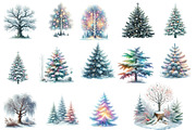 Frosted Trees  Clipart, an Illustration by Designworld (Thumbnail 4 of 5)