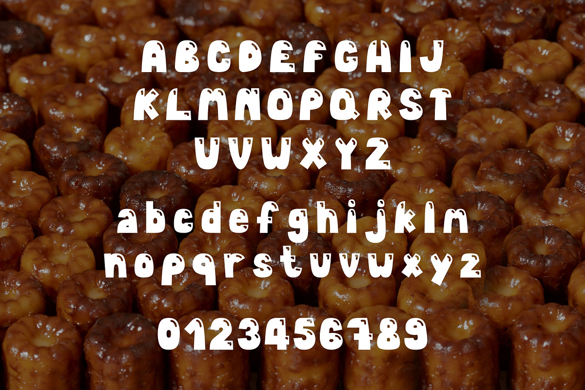 Bubble Display Font - Canele Soda, a Handwritten Font by ZoloDesignHub (Photo 4 of 9)