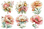 Watercolor Floral Clipart Flower, an Illustration by Daily.Designs (Thumbnail 7 of 8)
