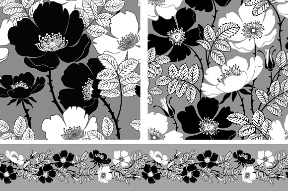set of seamless patterns preview 4