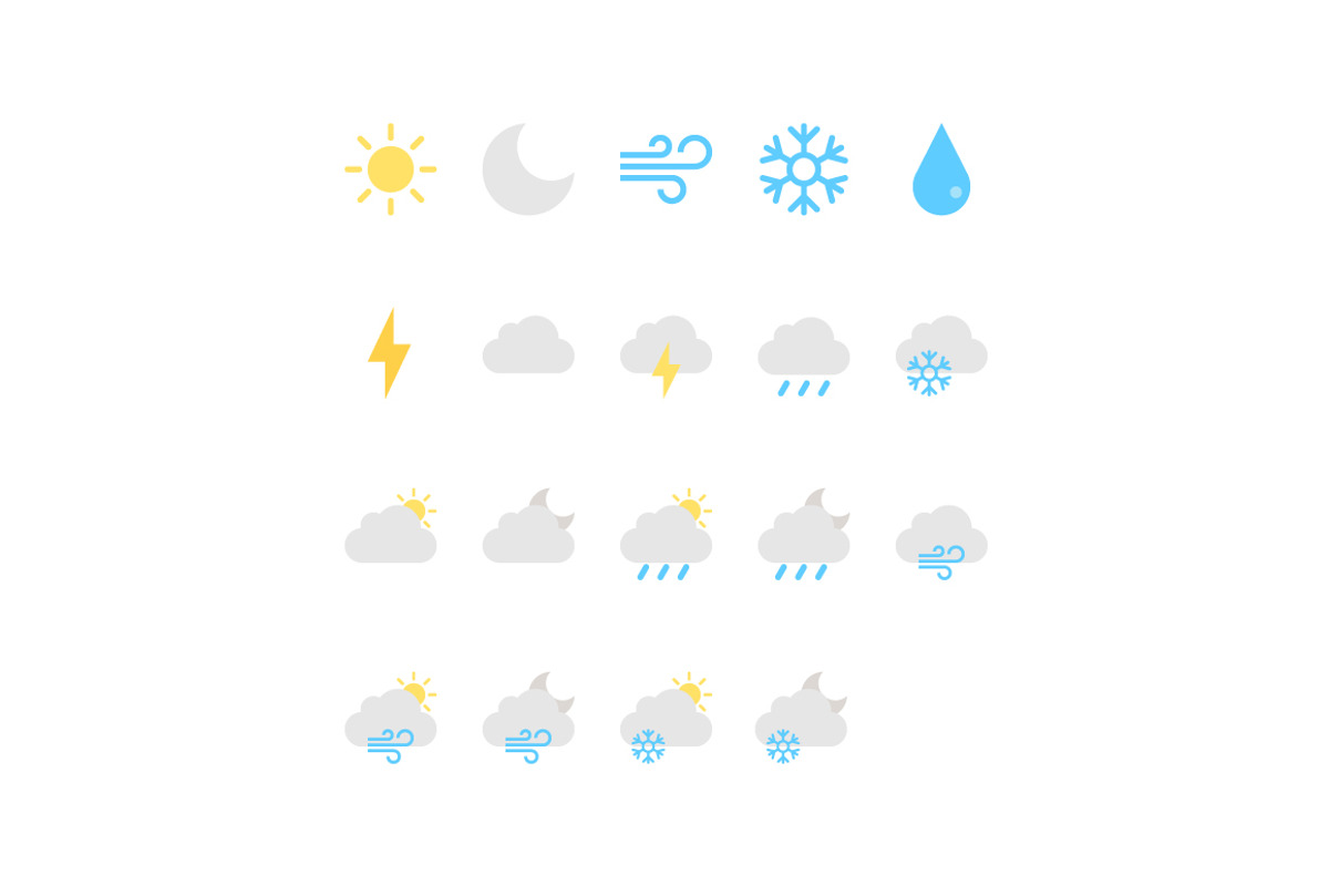 19 Shift Weather Icons, an Icon by Tahsin Tahil (Photo 3 of 3)